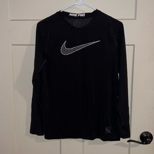 Nike Pro Black Long Sleeve Shirt